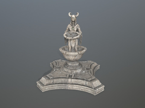 Angel fountain 3D 모델
