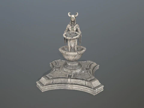 Angel fountain 3D Model