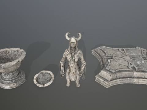 Angel fountain 3D 모델