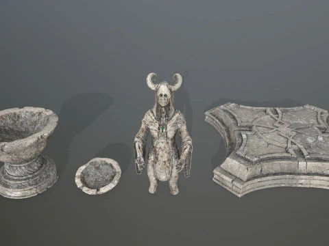 Angel fountain 3D Model
