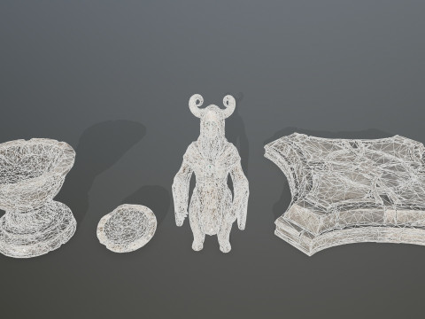 Angel fountain 3D 모델