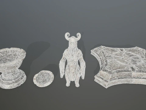 Angel fountain 3D Model