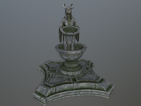 Angel fountain Model 3D