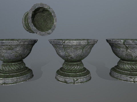 Angel fountain 3D 模型