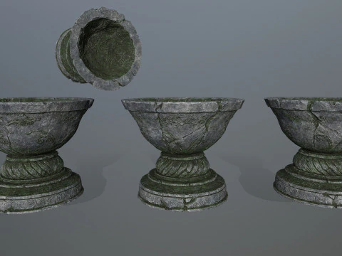 Angel fountain 3D Model