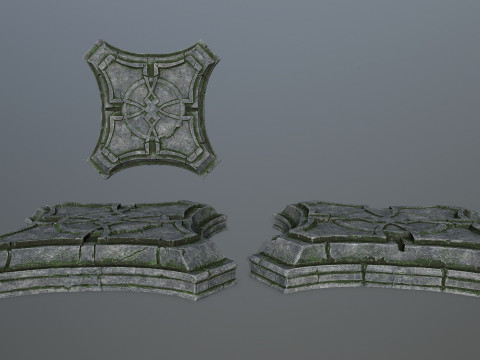 Angel fountain 3D 模型