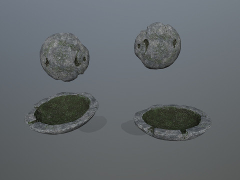 Angel fountain 3D 模型