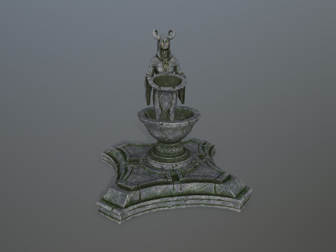 Angel fountain 3D 模型