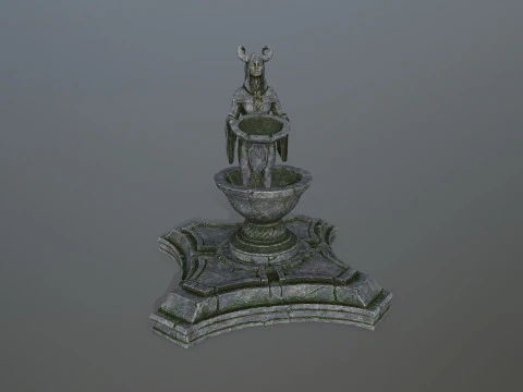 Angel fountain 3D Model