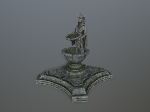 Angel fountain 3D 模型