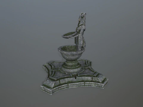 Angel fountain 3D Model
