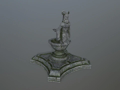 Angel fountain 3D Model