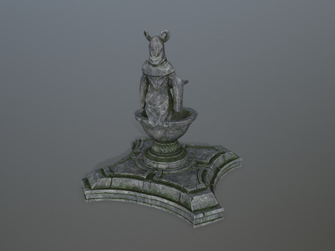Angel fountain 3D 模型