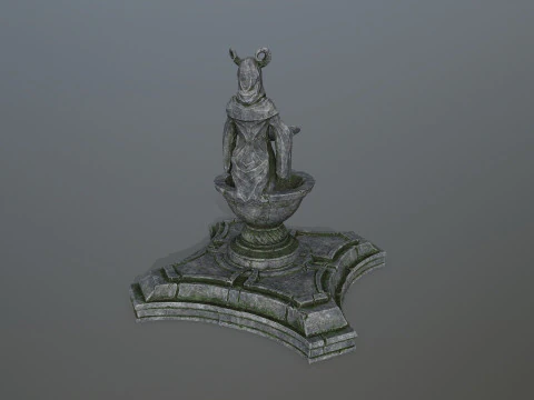 Angel fountain 3D Model