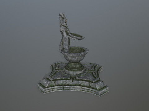 Angel fountain 3D 模型