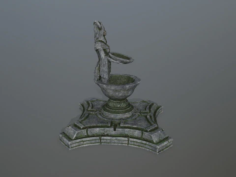 Angel fountain 3D Model