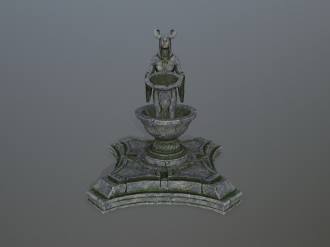 Angel fountain 3D 模型