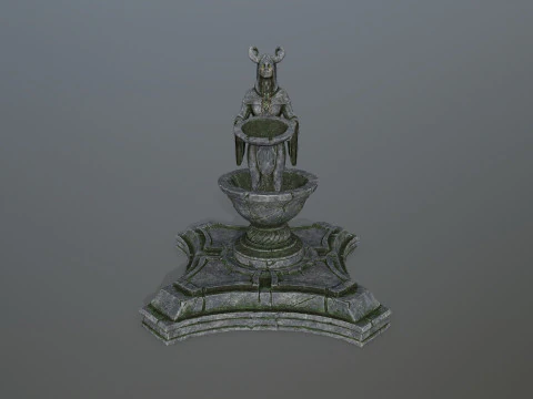 Angel fountain 3D Model