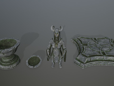 Angel fountain 3D 模型