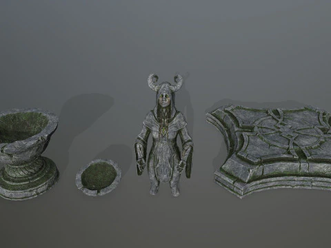 Angel fountain 3D Model