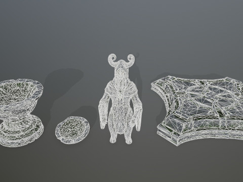 Angel fountain 3D 模型
