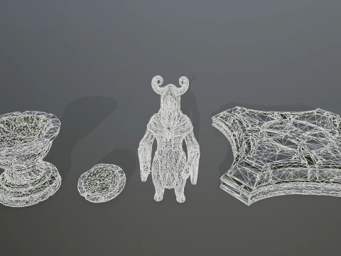 Angel fountain 3D Model