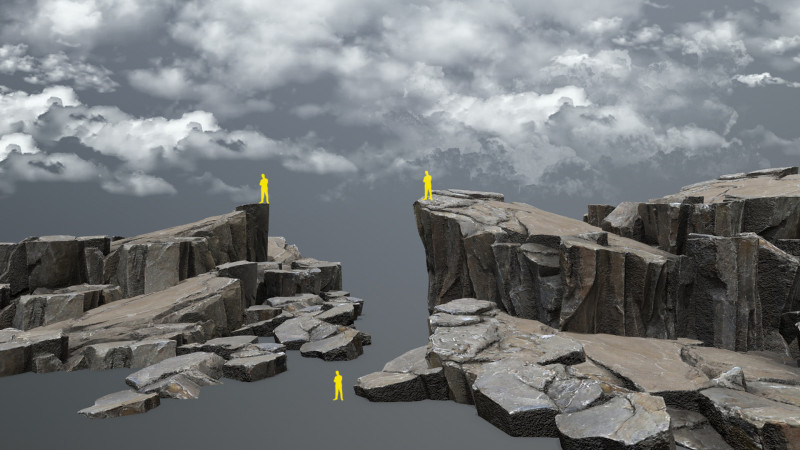 Desert cliff rocks 3D 모델 .c4d .max .obj .3ds .fbx .stl .blend