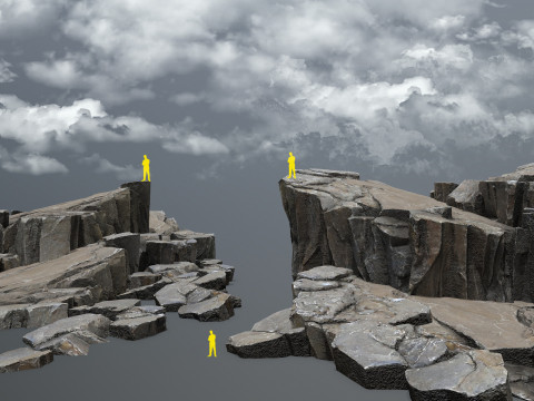 Desert cliff rocks 3Dモデル