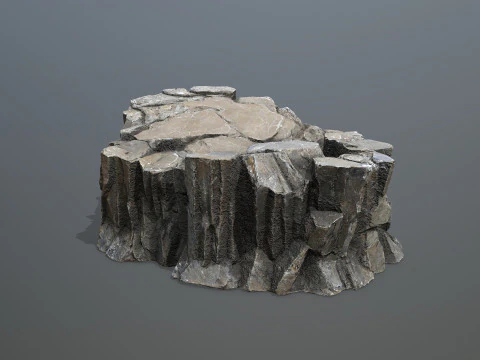Desert cliff rocks 3D Model