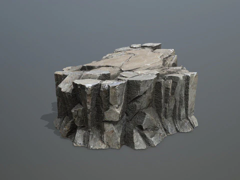 Desert cliff rocks 3D Model