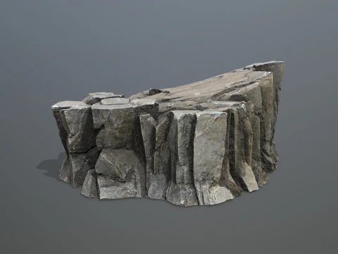 Desert cliff rocks 3D Model