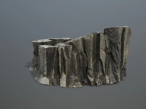 Desert cliff rocks 3D Model