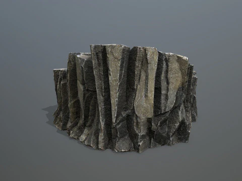 Desert cliff rocks 3D Model