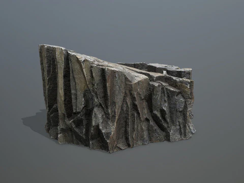 Desert cliff rocks 3D Model