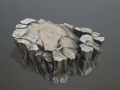 Desert cliff rocks 3D Model