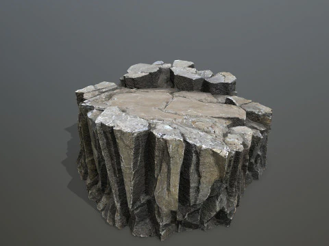 Desert cliff rocks 3D Model