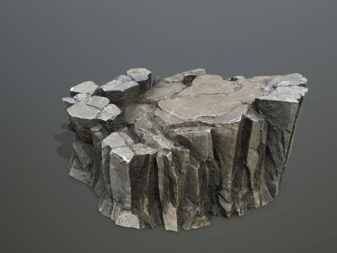 Desert cliff rocks 3D Model