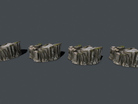 Cliff rocks Modello 3D