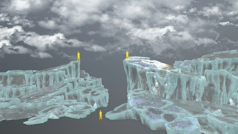 Ice rocks 3D Model .c4d .max .obj .3ds .fbx .stl .blend
