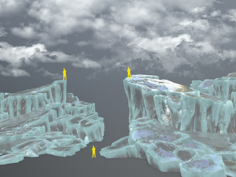 Ice rocks 3Dモデル