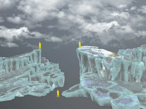 Ice rocks 3D Model