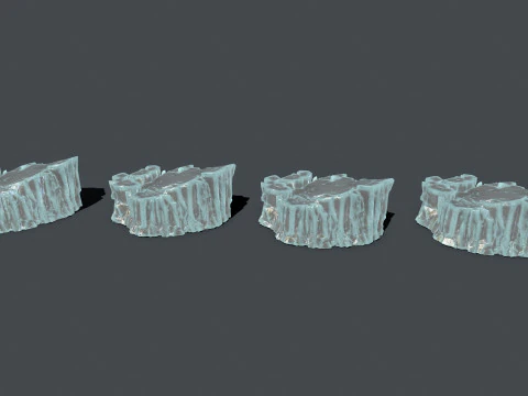 Ice rocks 3D Model