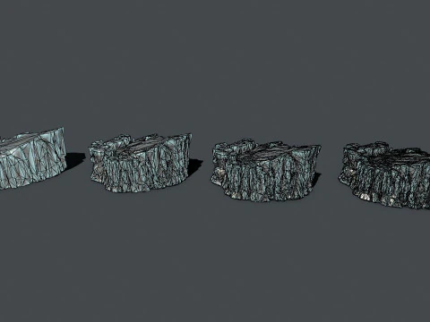 Ice rocks 3D Model