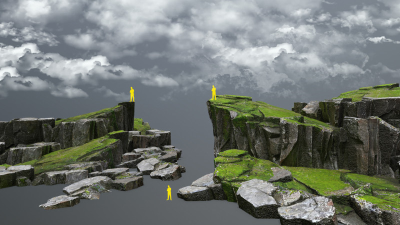 Mossy rocks 3D Модель .c4d .max .obj .3ds .fbx .stl .blend 