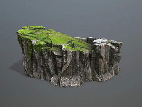 Mossy rocks 3D Model