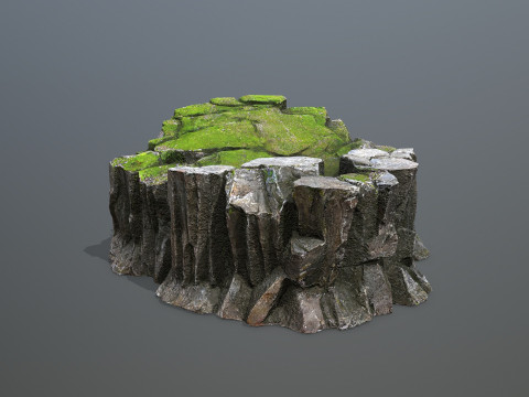Mossy rocks 3D Модель