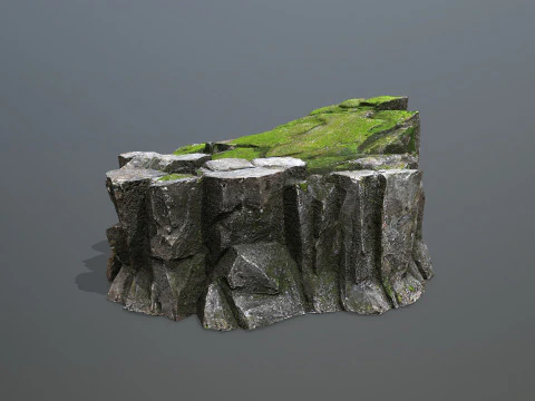 Mossy rocks 3D Model