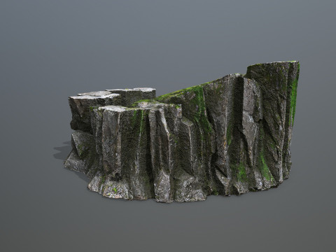 Mossy rocks 3D Модель