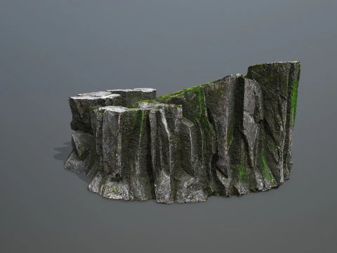 Mossy rocks 3D Model