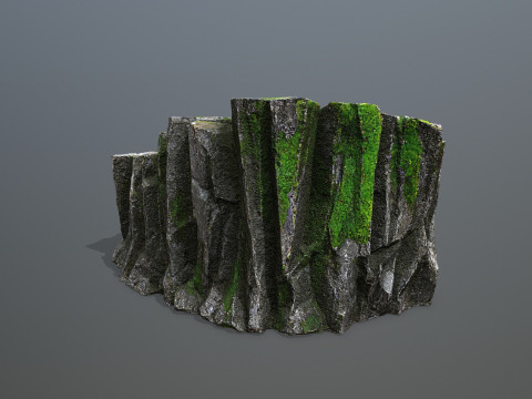 Mossy rocks 3D Модель